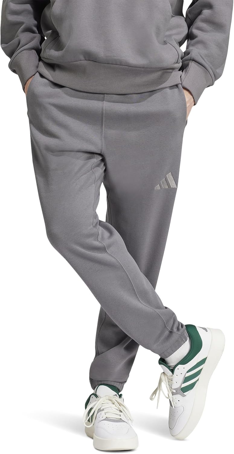 adidas Men's All Szn Fleece Regular Tapered Pants for Comfort