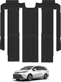 3W Floor Mat Compatible for Toyota Sienna 2021-2025 - Custom TPE Liner
