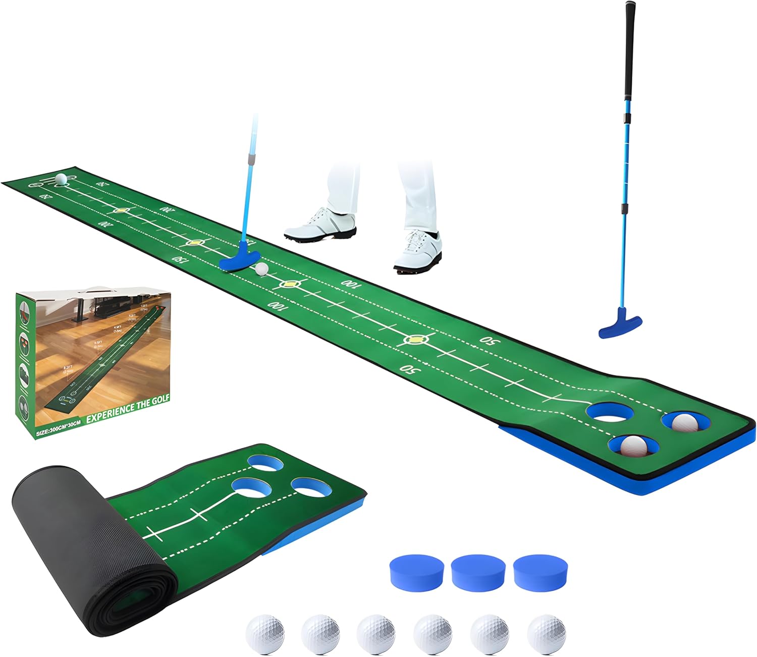 Indoor Golf Pong Set - Fun Putting Game Kit for Home Office