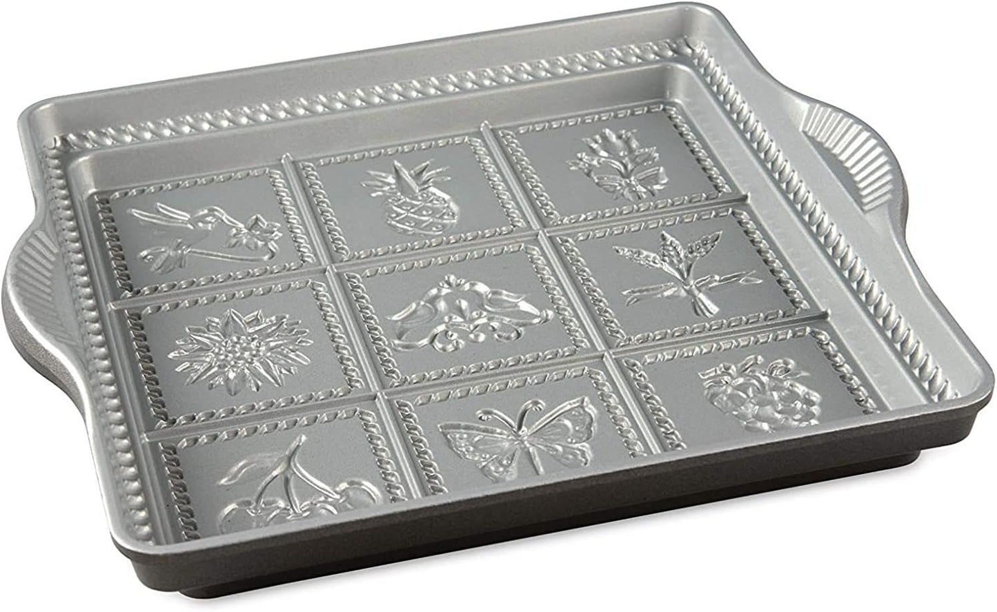 Nordic Ware Cast Aluminum English Shortbread Pan for Baking