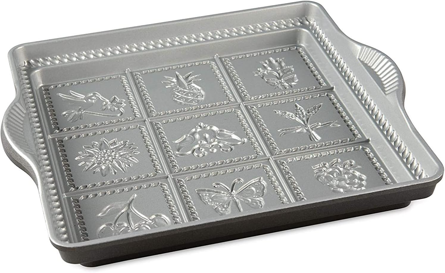 Nordic Ware Cast Aluminum English Shortbread Pan for Baking