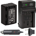 VW-VBT190 Replacement Battery and Charger for Panasonic Camcorders