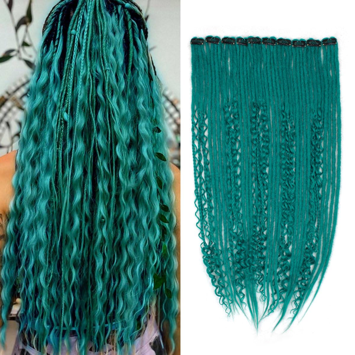 24 Inch Clip in Dreadlock Hair Extensions for Effortless Style