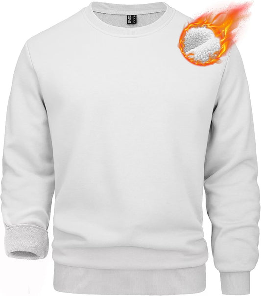MAGCOMSEN Men's Crewneck Sweatshirt for Casual Warmth