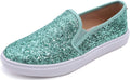 Womens Sparkle Slip-On Loafers - Comfortable Casual Flats