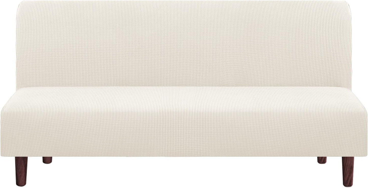 PrinceDeco Stretch Armless Futon Cover for Full Queen Size