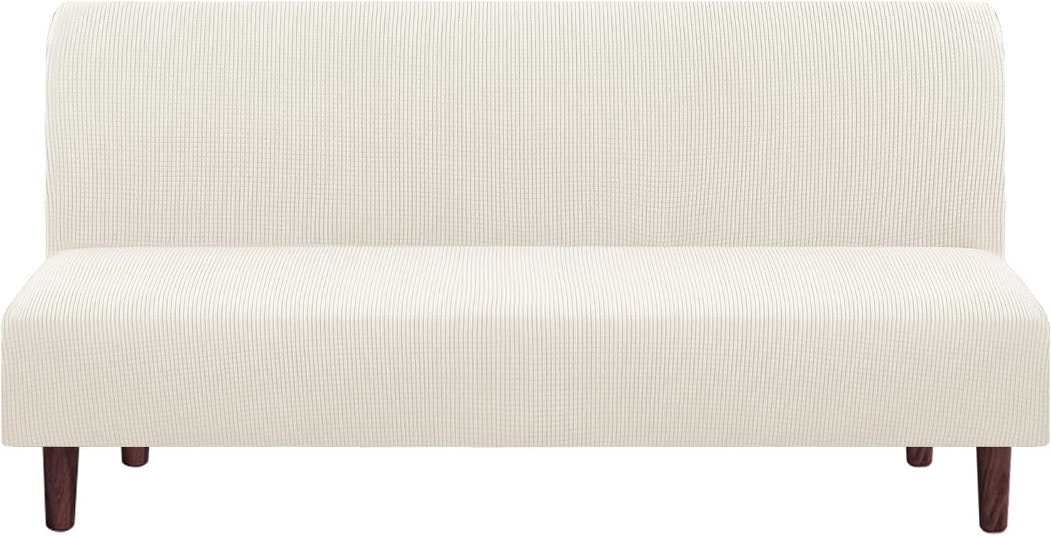 PrinceDeco Stretch Armless Futon Cover for Full Queen Size