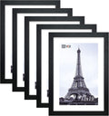 13x19 in Poster Frame Black Wood Set of 5 - Clear Plexiglass Display