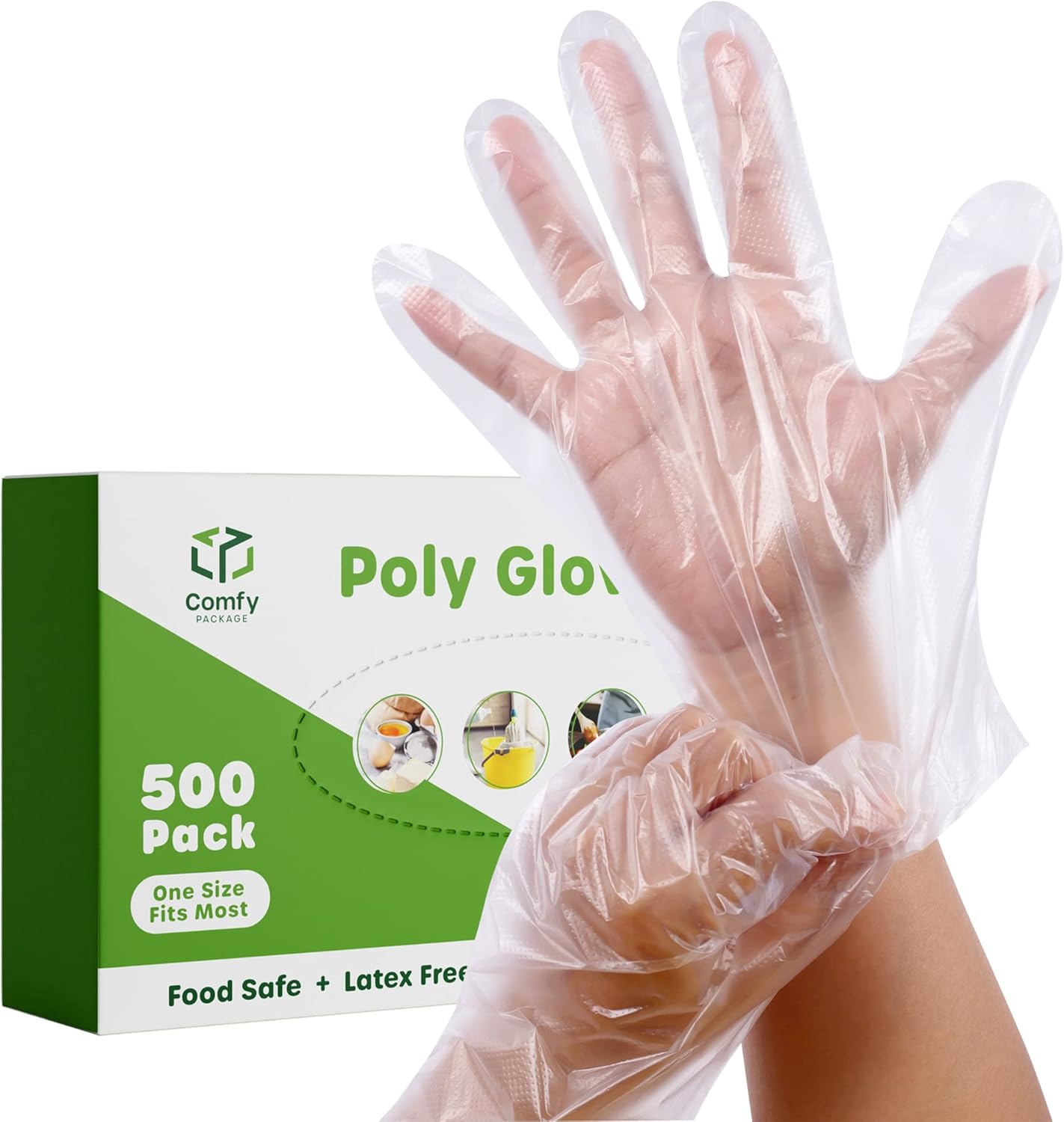 Latex-Free Disposable Gloves - Food Safe