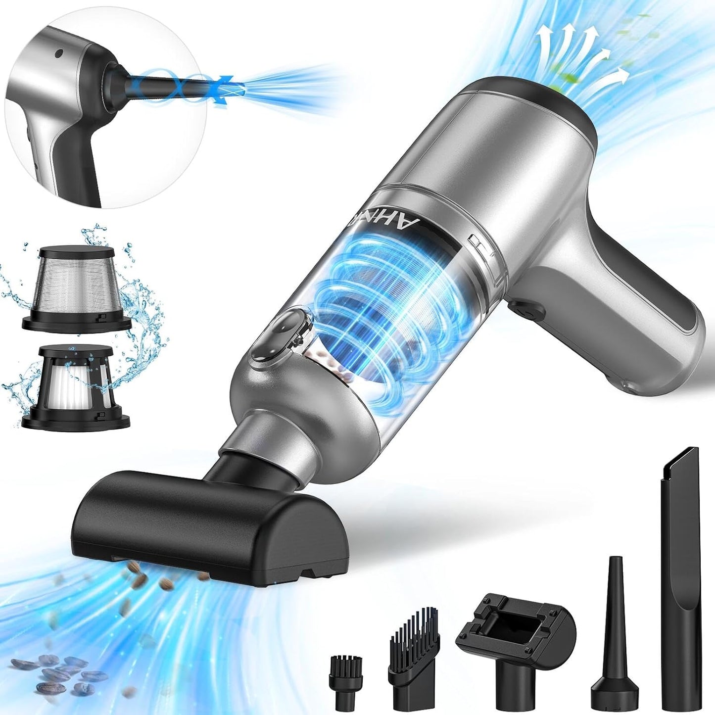 Powerful 3-in-1 Cordless Vacuum Cleaner by AHNR