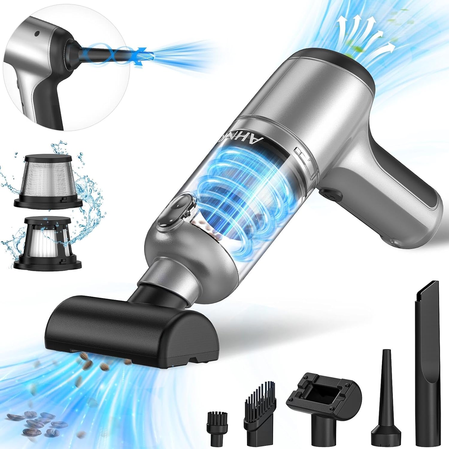 Powerful 3-in-1 Cordless Vacuum Cleaner by AHNR