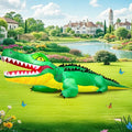 6 FT Crocodile Inflatable Decoration - Lighted Outdoor Yard Accent