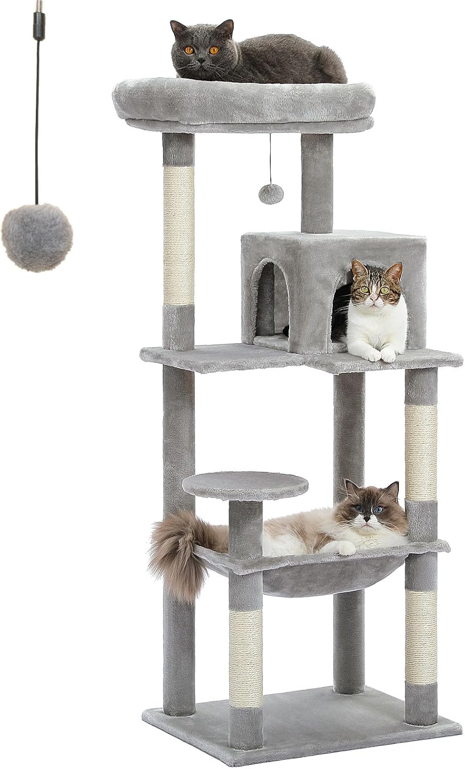 PETEPELA 56.3ft' Tall Cat Tree for Indoor Cats Review