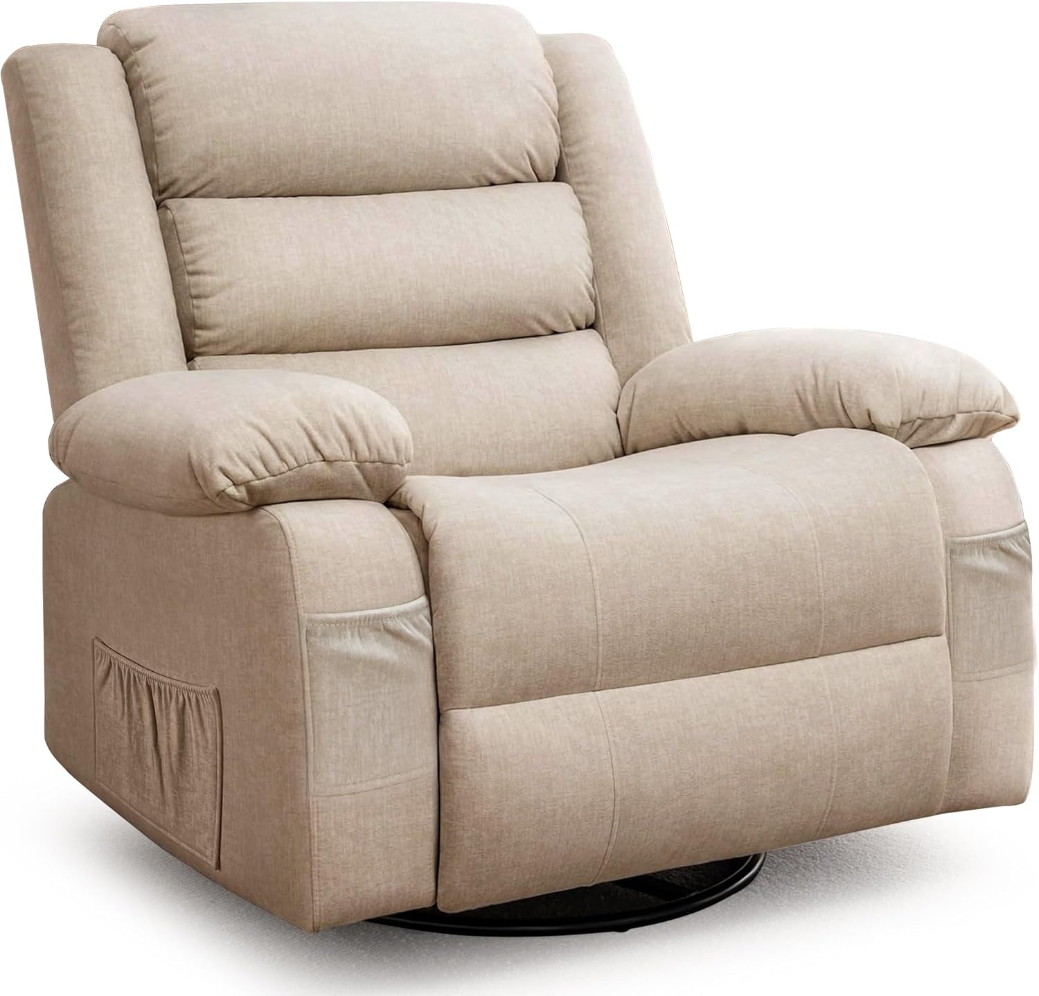 360 Swivel Rocker Recliner Chair with Massage and Heat Features