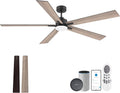 72 in Smart Ceiling Fan with Lights Remote - Quiet DC, WiFi Voice