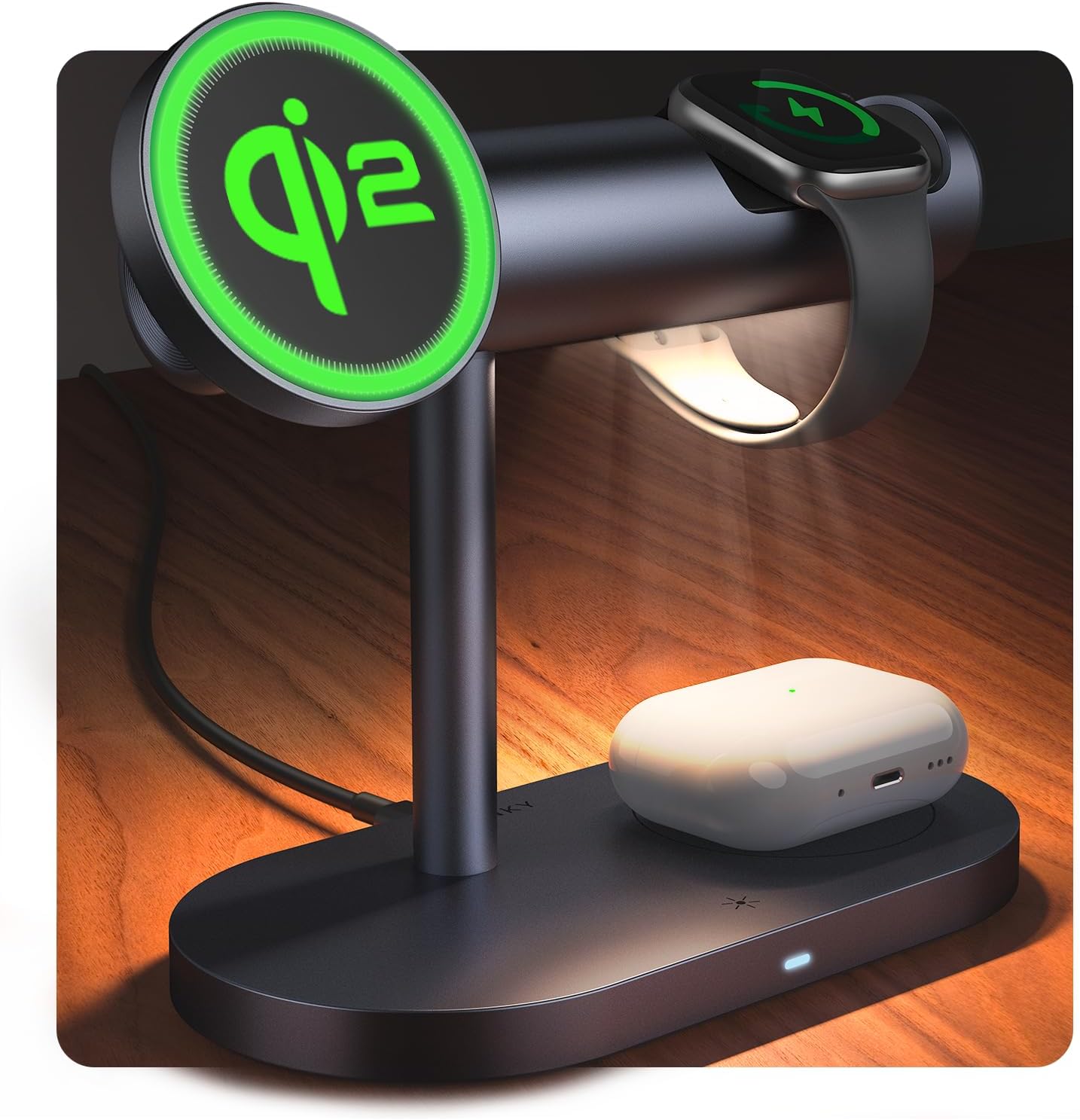 iVANKY Qi2 Certified 4 in 1 Wireless Charging Stand for Devices