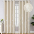 Estelar Textiler Room Darkening Curtains 52Wx84L Cream Beige - Elegant
