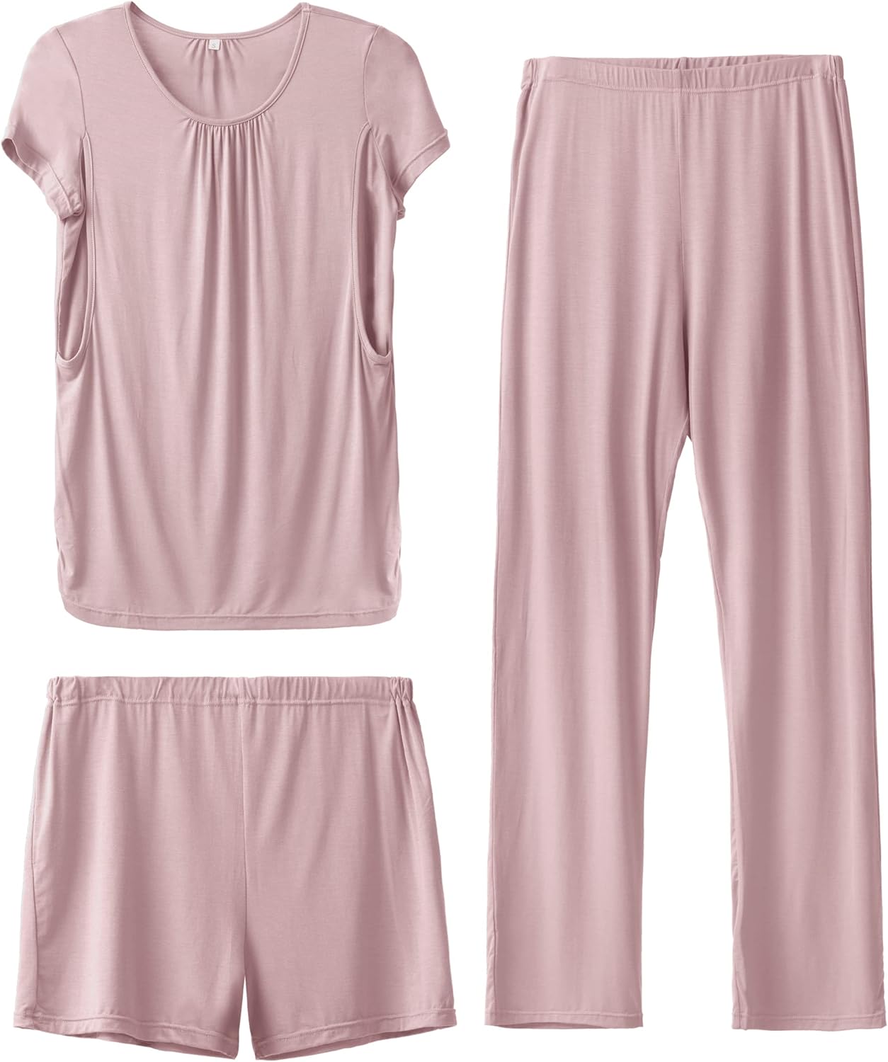 SUNNYBUY Womens Maternity Nursing Pajamas Set for Comfort