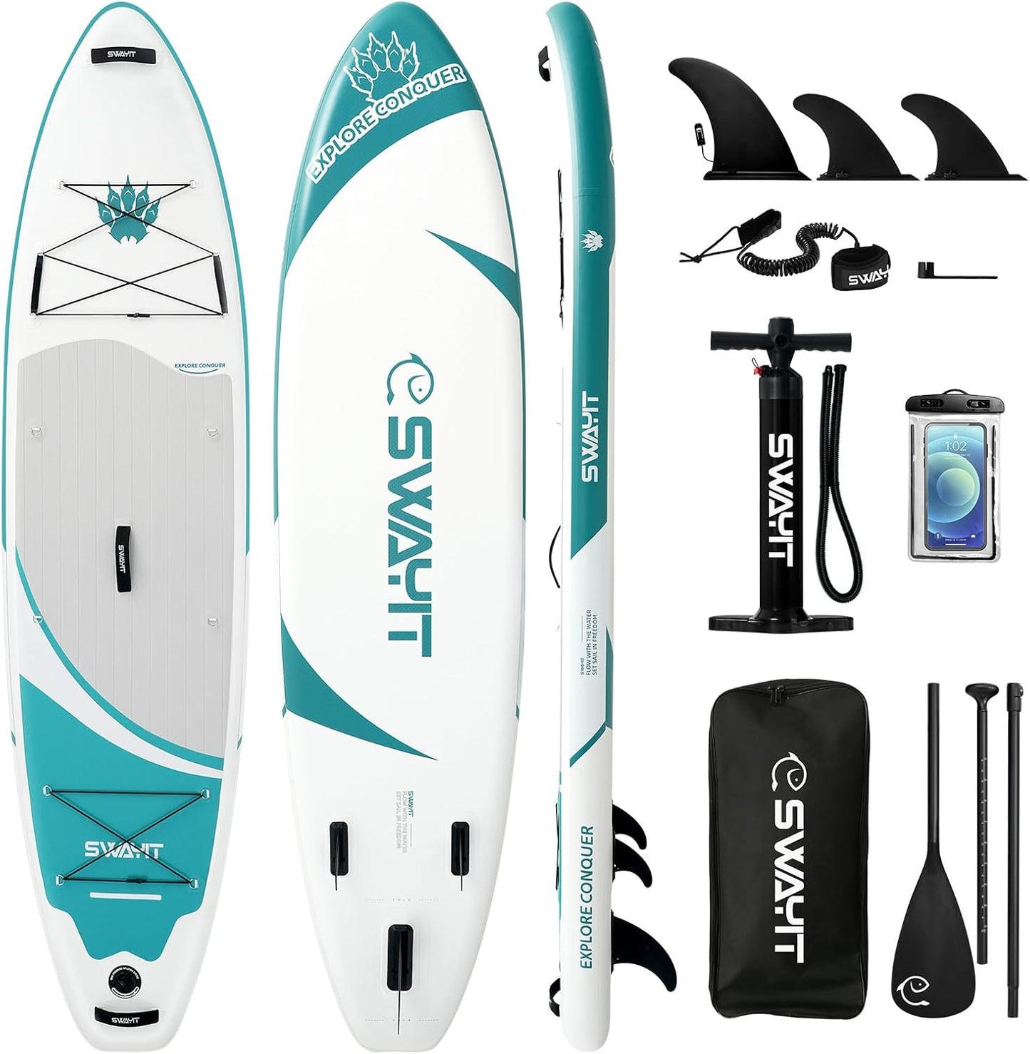 Inflatable Stand Up Paddle Board for All Skill Levels and Ages