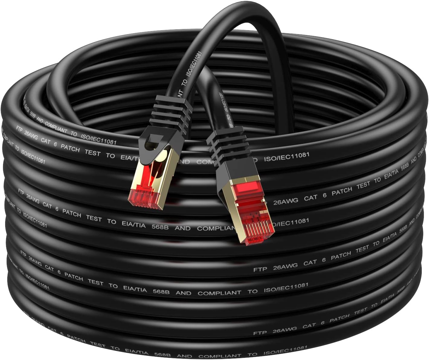 Cat6 Outdoor Ethernet Cable 250ft for High-Speed Networking