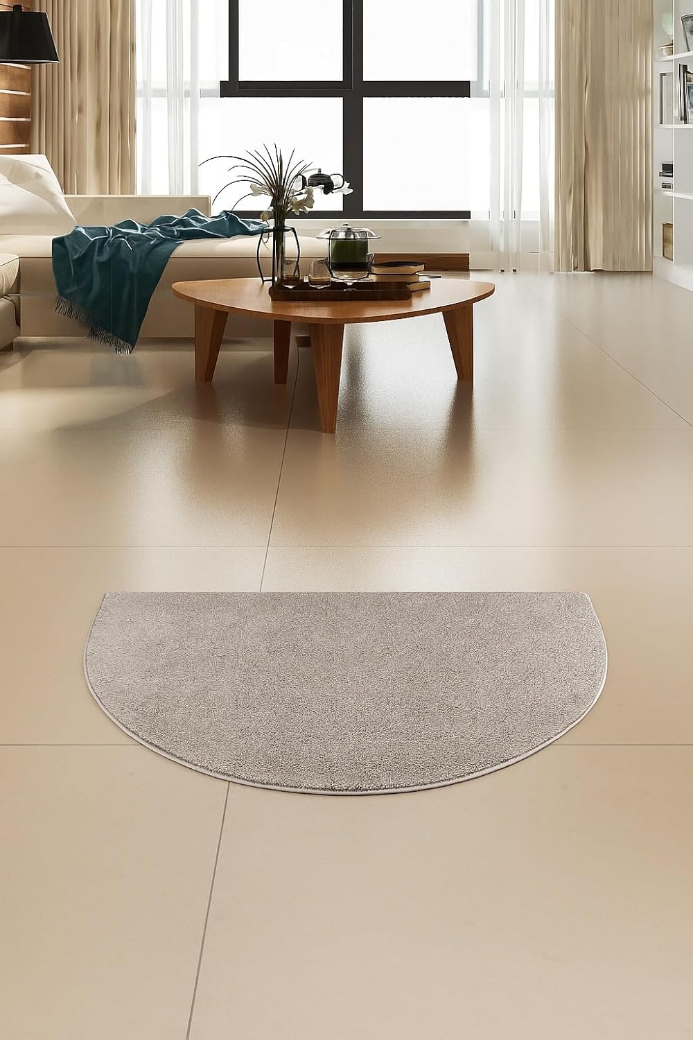 Pet Friendly Solid Color Area Rugs Beige for Modern Homes