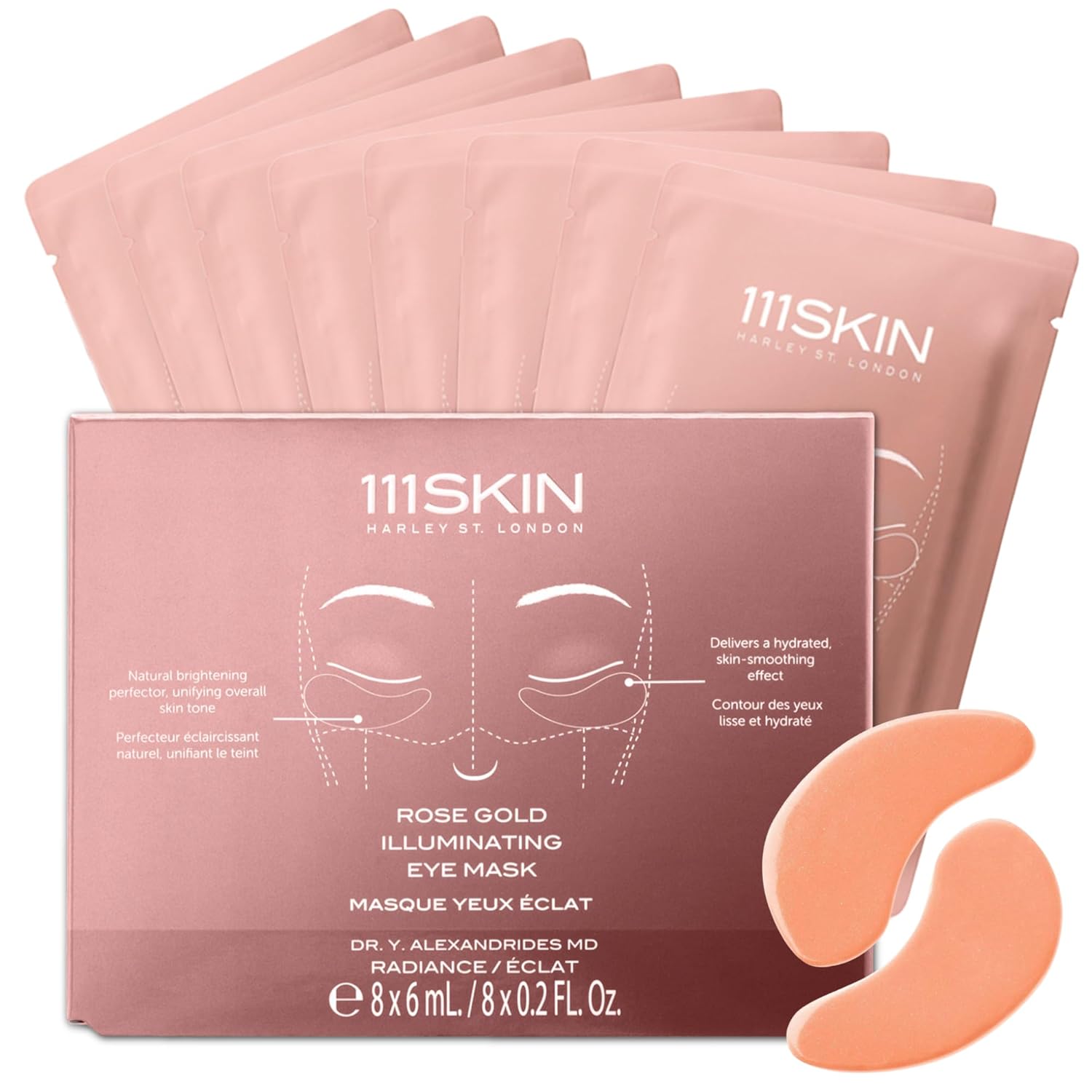111SKIN Rose Gold Illuminating Eye Mask for Brightening Skin