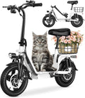 Adults Electric Scooter with Seat 48V 10.4AH Foldable - Long Range