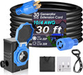 Seeutek 30 Amp Generator Cord 30 ft - Heavy-Duty Extension for Home