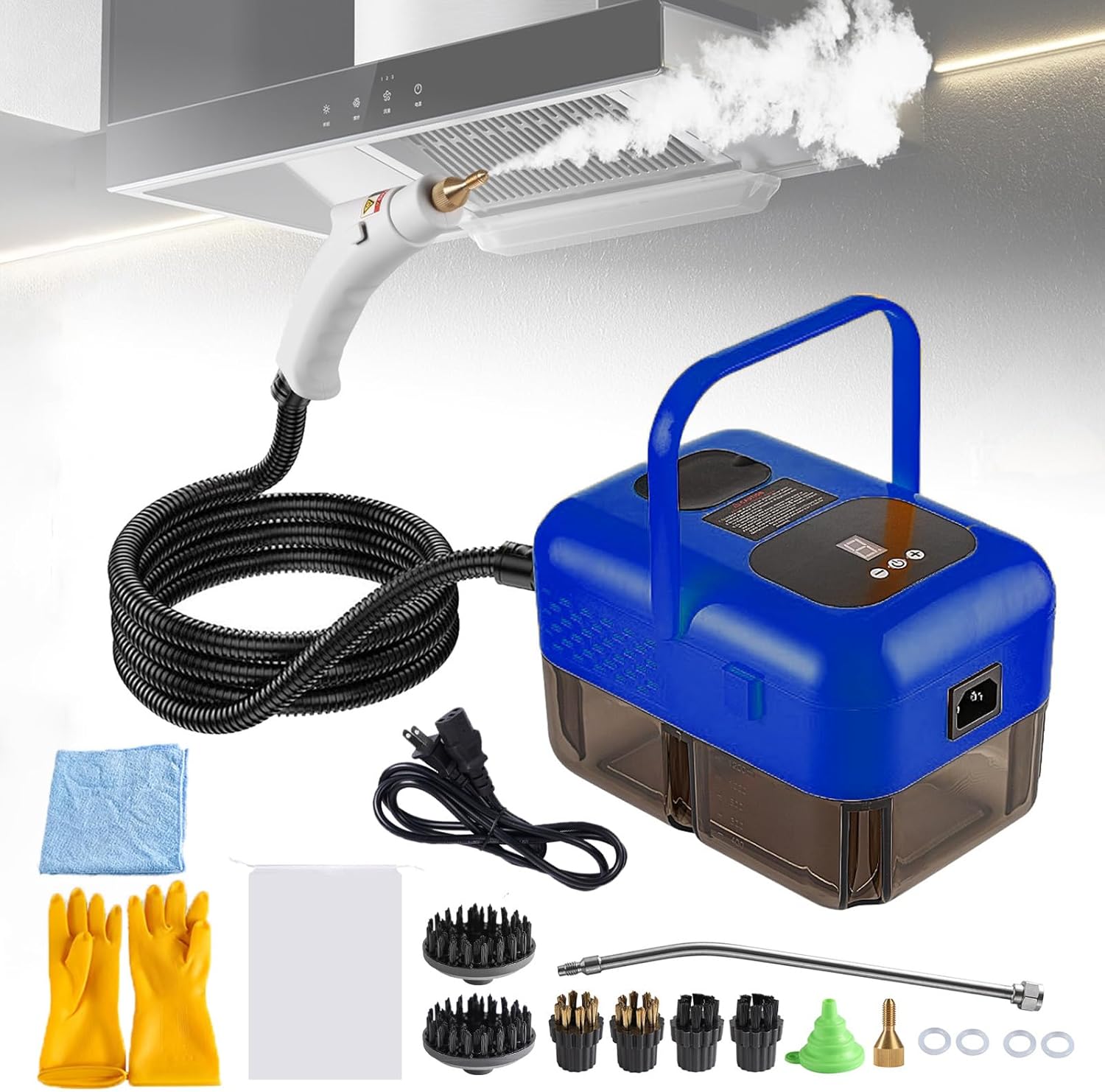 High Pressure Steam Cleaner 2500W for Home and Car Use