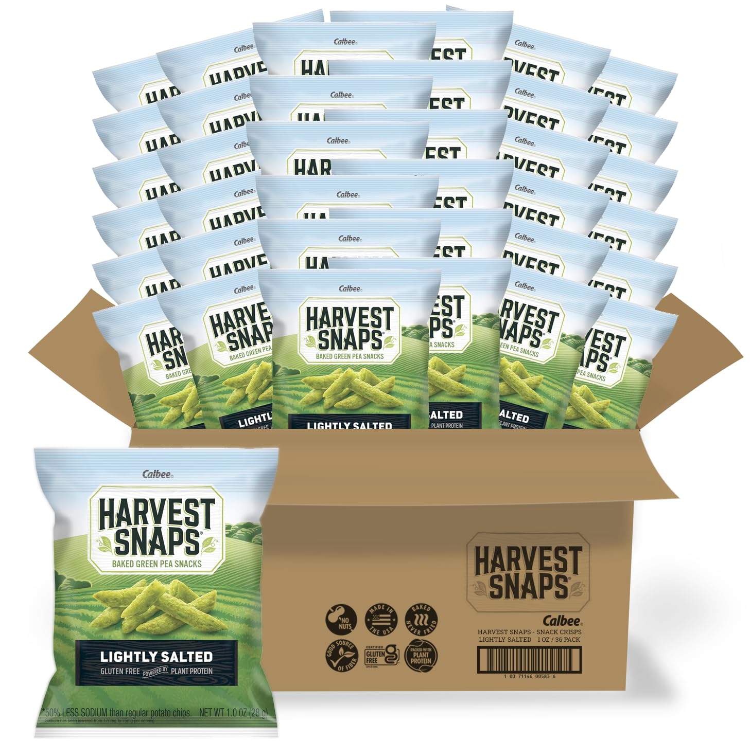 Harvest Snaps Veggie Chips - Healthy, Gluten-Free Snack Crisps