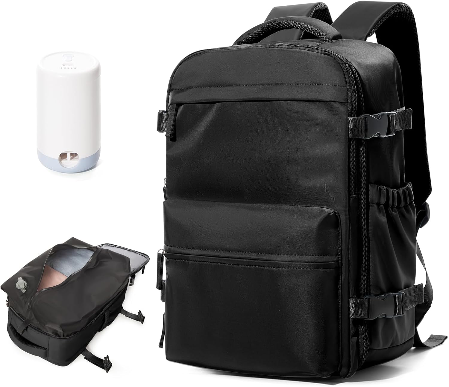 BOXSAM Large Vacuum Travel Backpack with Pump for Easy Packing