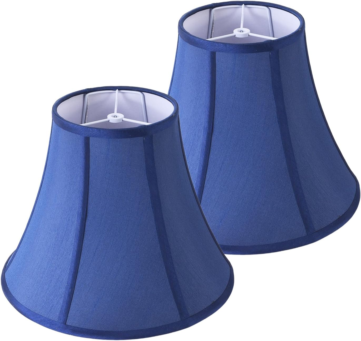 Vintage Blue Lamp Shades for Table & Bedside Lamps - 2 Pcs Set