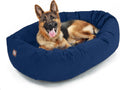 Orthopedic Suede 52 in Donut Dog Bed - Supportive Comfort