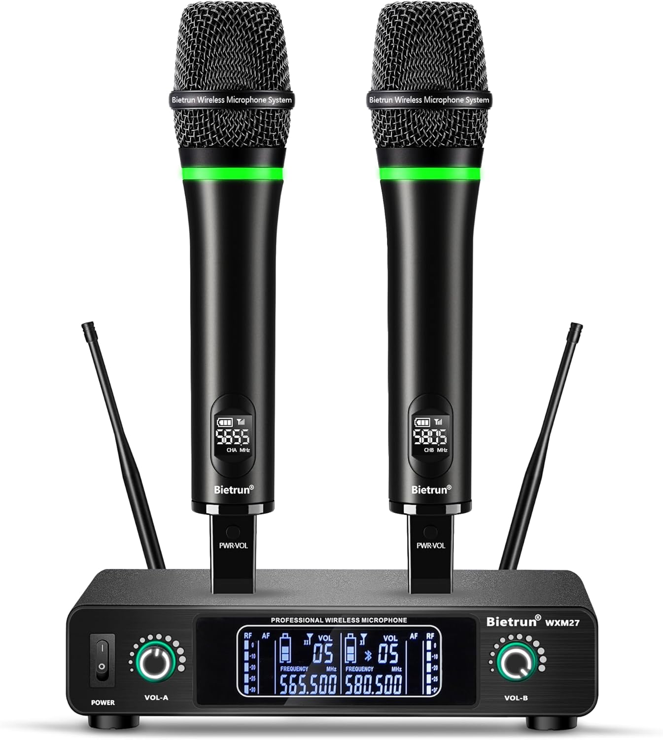 Bietrun Wireless Microphone System for Karaoke and Events