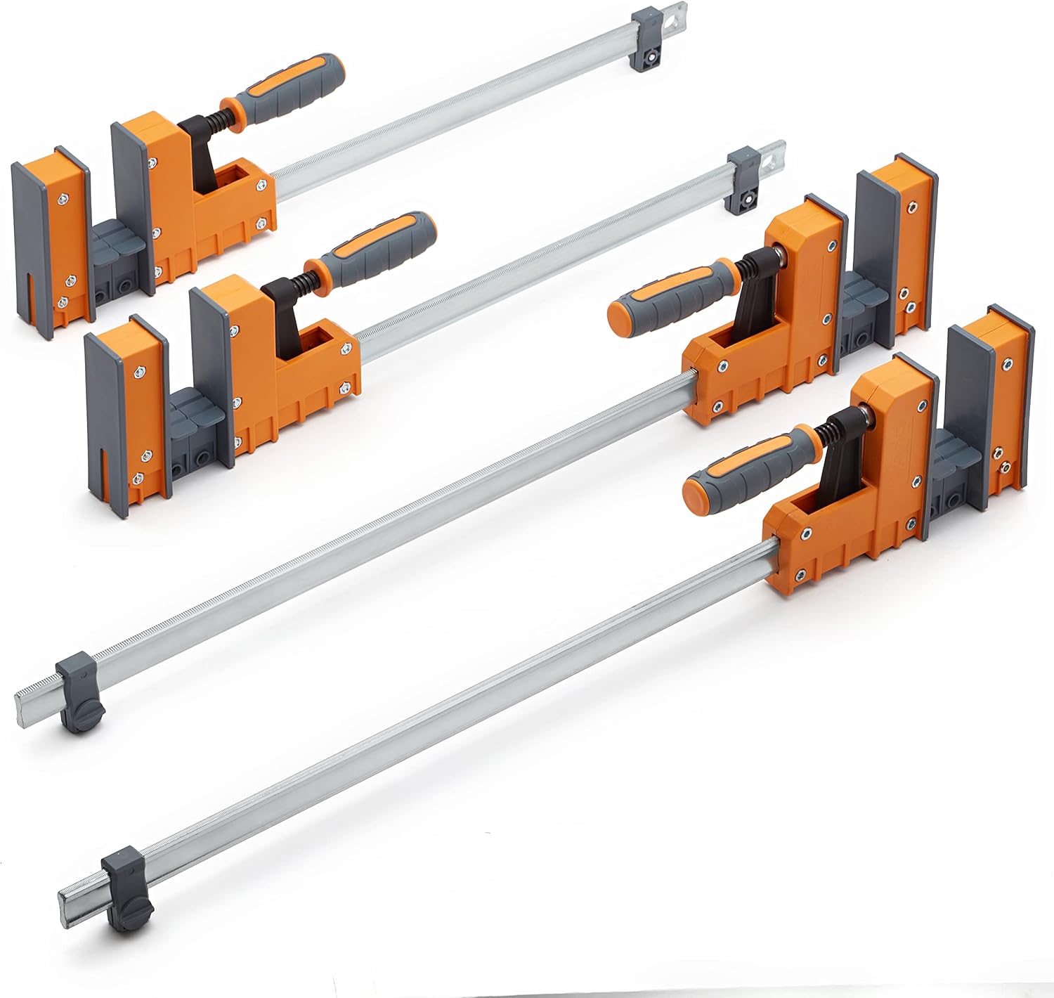 Bora 4 Pack Parallel Clamps for Woodworking - Heavy Duty Set