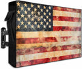 Retro American Flag Outdoor TV Cover 70 to 75 in - Weatherproof Screen