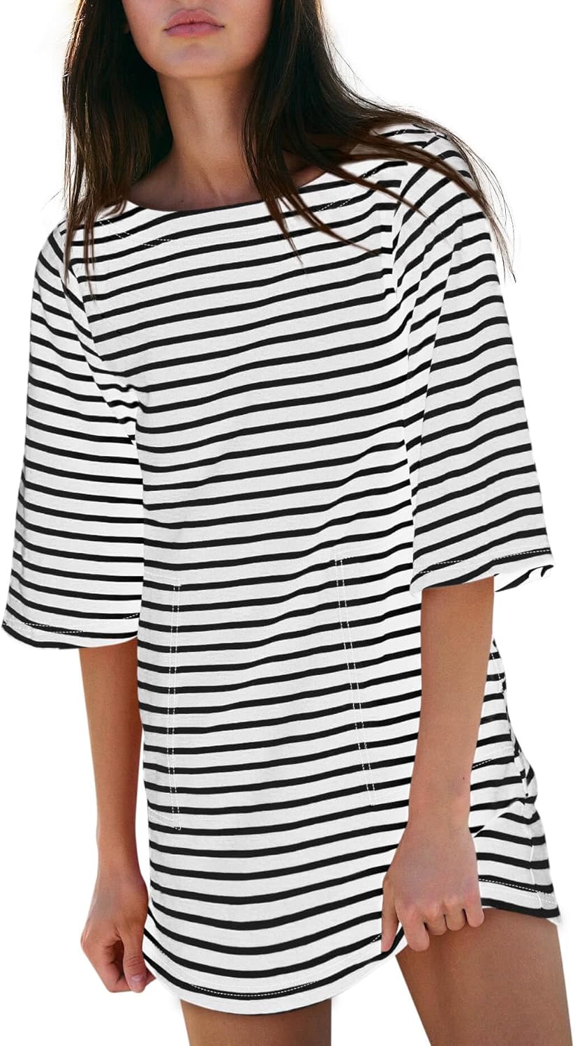 Yousify Womens T Shirt Dress Cotton Summer Dresses for 2025