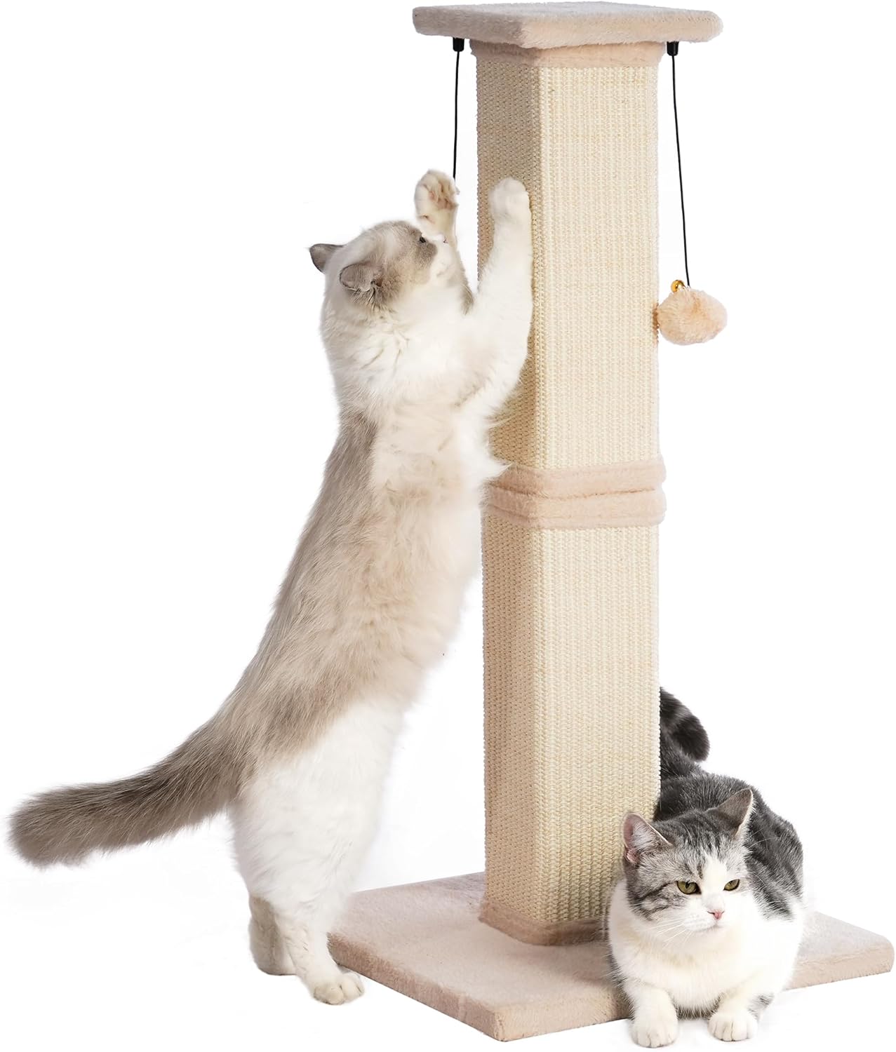 Large Cat Scratching Post with Heavy Duty Base for Big Cats