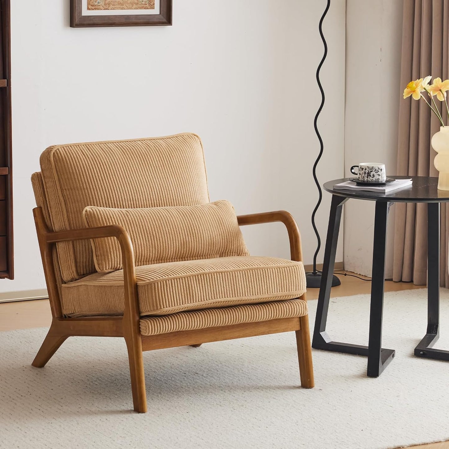 Mid-Century Modern Accent Chair for Cozy Living Spaces