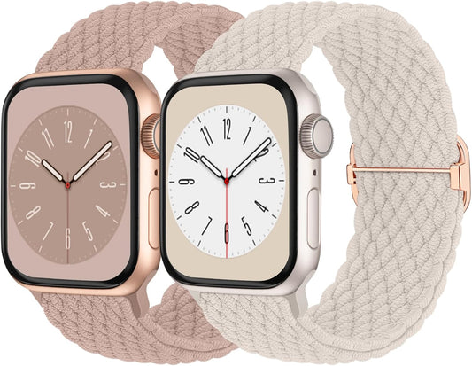 Adjustable Braided Solo Loop Band for Apple Watch - Stretchy & Stylish!