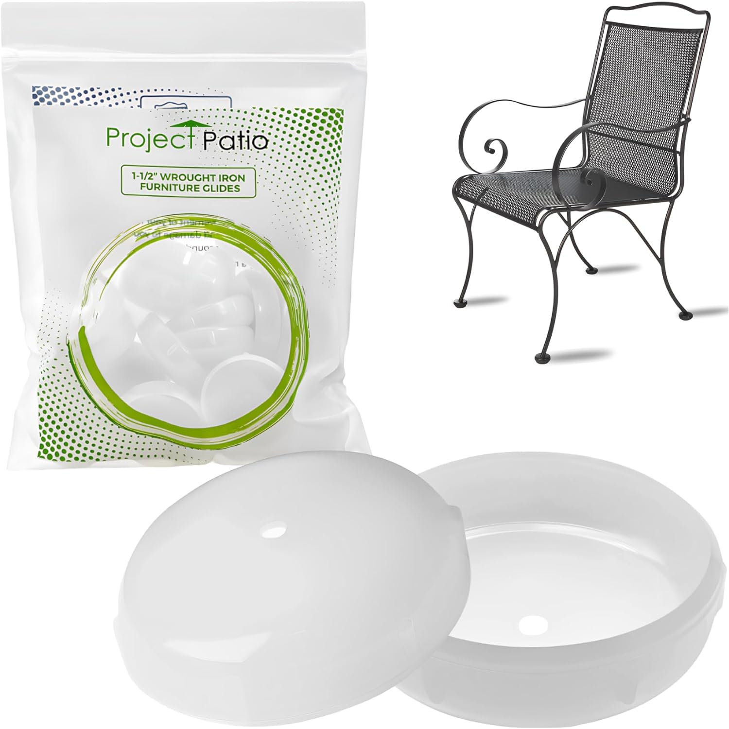 Wrought Iron Furniture Feet Caps - Protect Outdoor Chairs