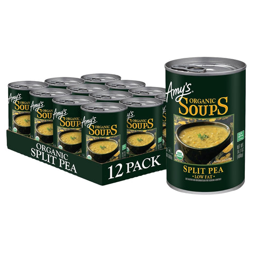 Vegan Split Pea Soup - Organic, Gluten Free, 12 Pack Cans