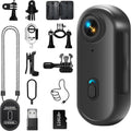 4K Mini Body Camera Thumb-Size Wearable Action Cam - Hands-Free 4K