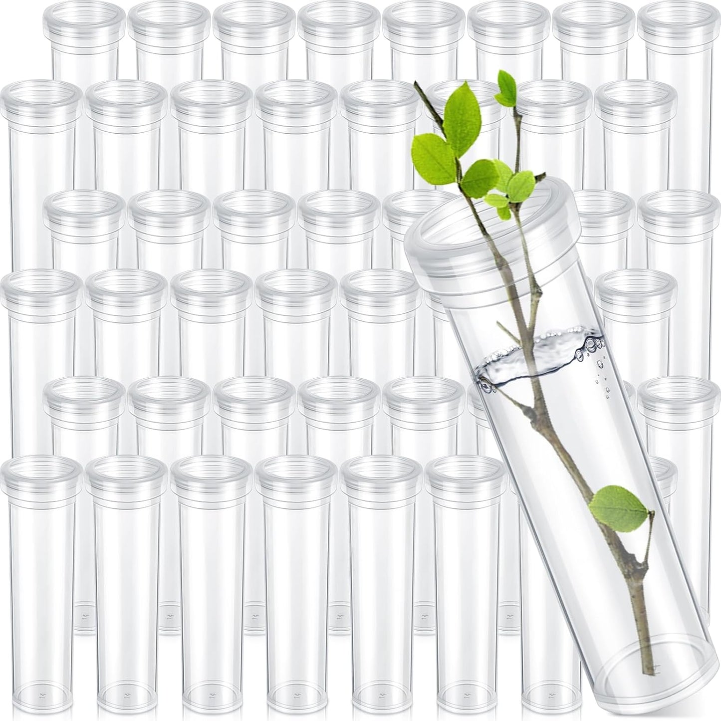 Hushee 100 Pcs 60ml Floral Tubes for Milkweed and Flowers