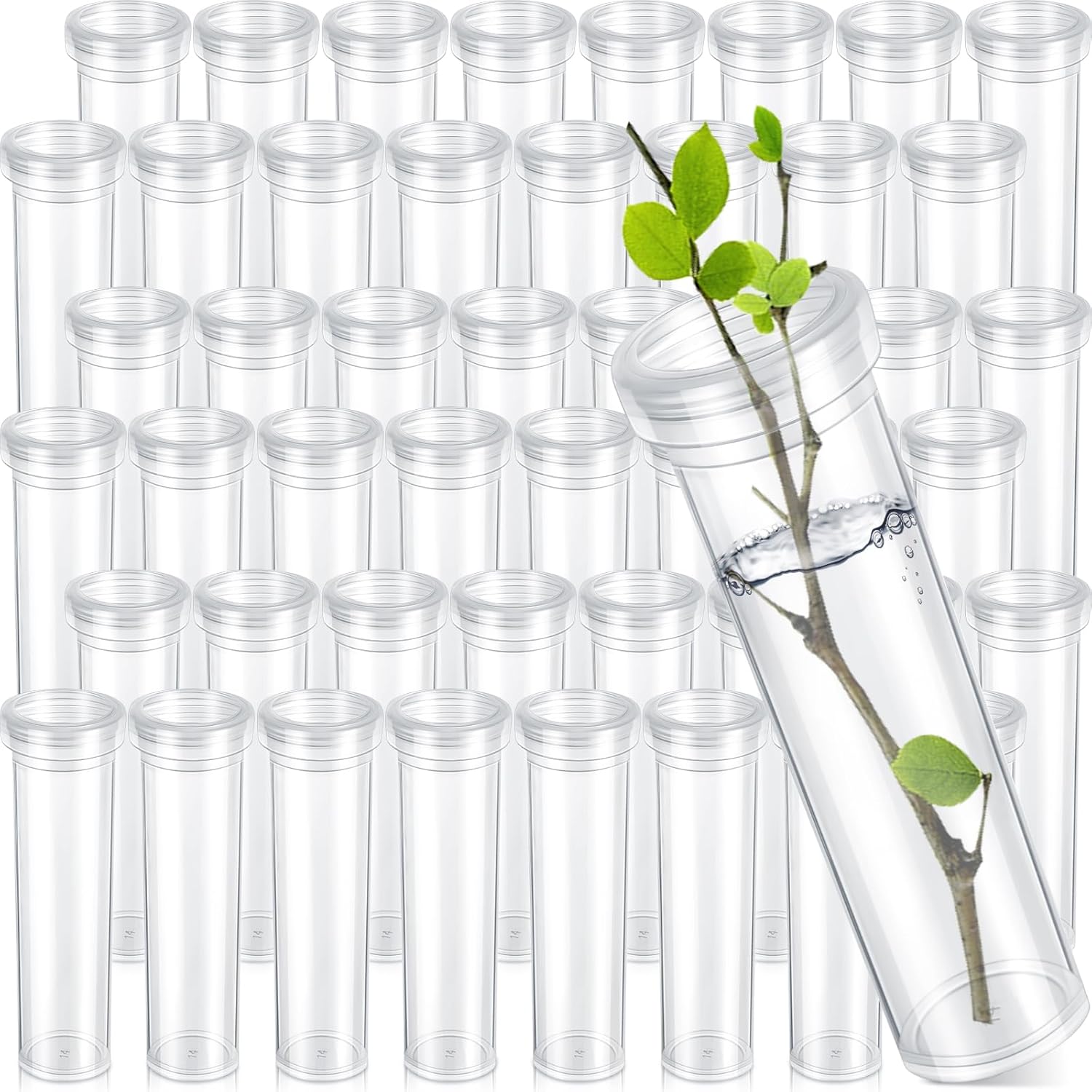 Hushee 100 Pcs 60ml Floral Tubes for Milkweed and Flowers