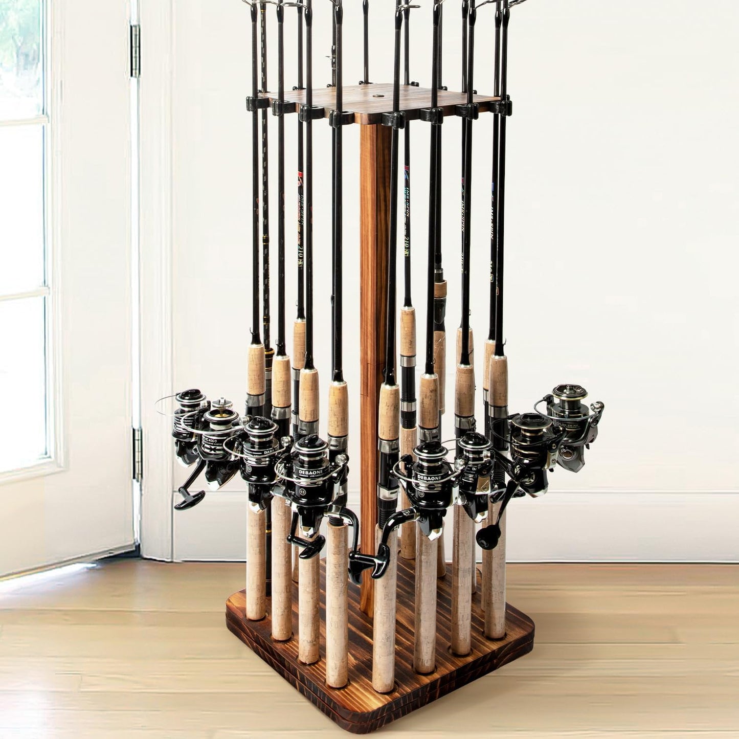 Ghosthorn Fishing Rod Holders for Garage with 360 Degree Rotation