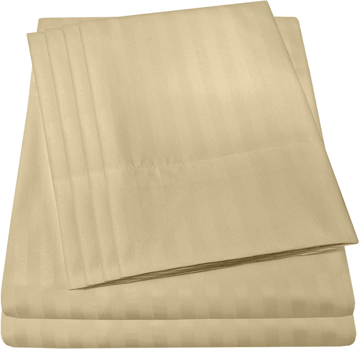 Dobby Stripe Queen Sheets Set - 1500 Supreme Collection Luxury