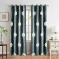 VOGOL 96 Grey Velvet Blackout Curtains - Noise Reduction