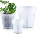 Vesici 12 Pcs Clear Nursery Pots for Indoor Plants and Succulents