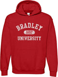 UGP Campus Apparel NCAA Team Color Athletic Arch Hoodie - Bradley
